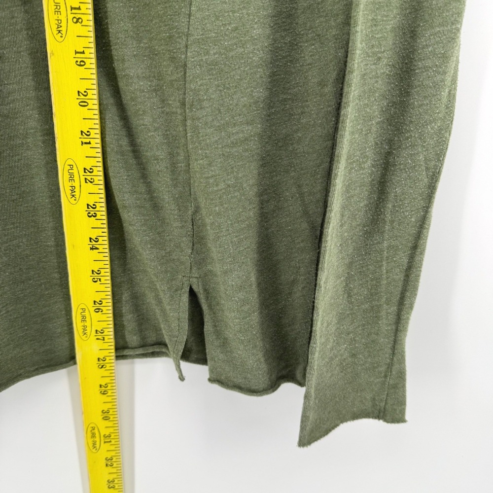 Nation LTD Womens Olive Green Shoulder Cut Out Long Sleeve Scoop Neck Top Large - Picture 6 of 7